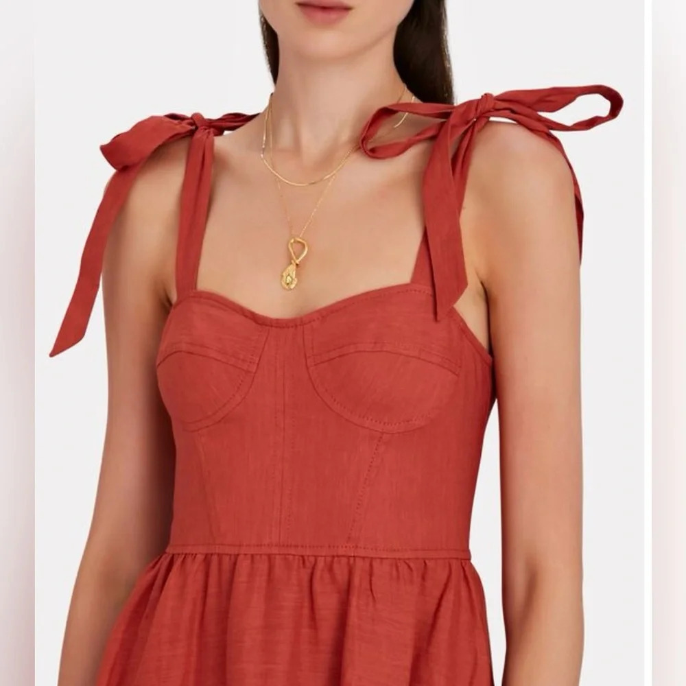 JONATHAN SIMKHAI Georgia Bustier Midi Dress - Picture 4 of 7